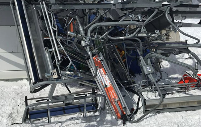 В Грузии из-за аварии подъемника на горнолыжном курорте пострадали 10 человек